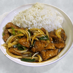 Best 豉汁排骨飯 Chopped Pork Chops w. Black Bean Sauce on Rice in Elmhurst, NY