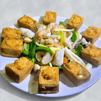 Best 金磚拼三鮮 Shrimp,Scallop,Squid with Fried Tofu in Elmhurst, NY