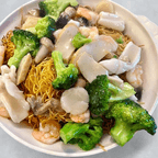 Best 八珍炒面 Pan Fried Noodles w. Assorted Meat in Elmhurst, NY